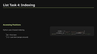 Python Loop, Nested Loop and advanced operations | PPTX