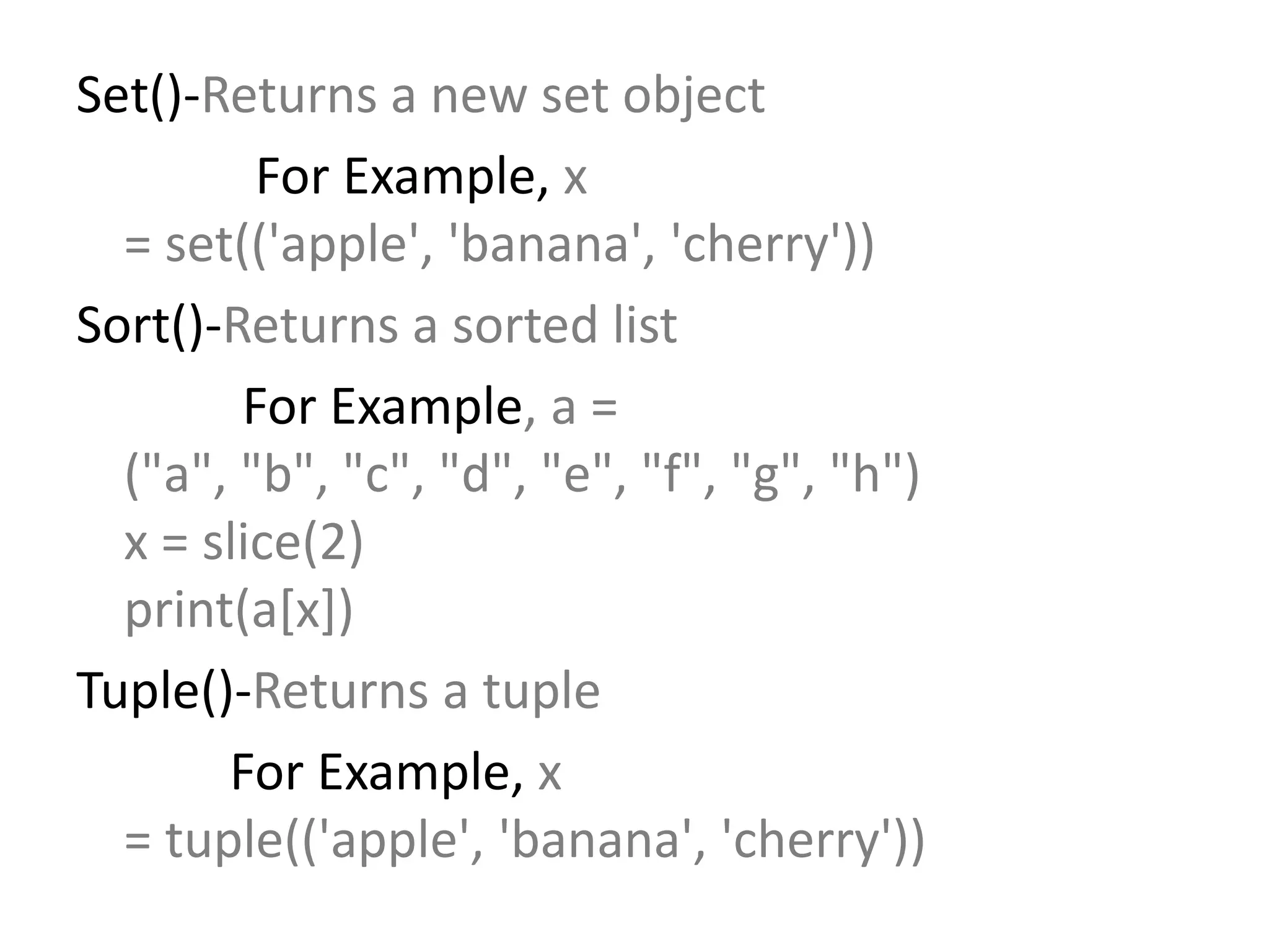 Python built in functions | PPT