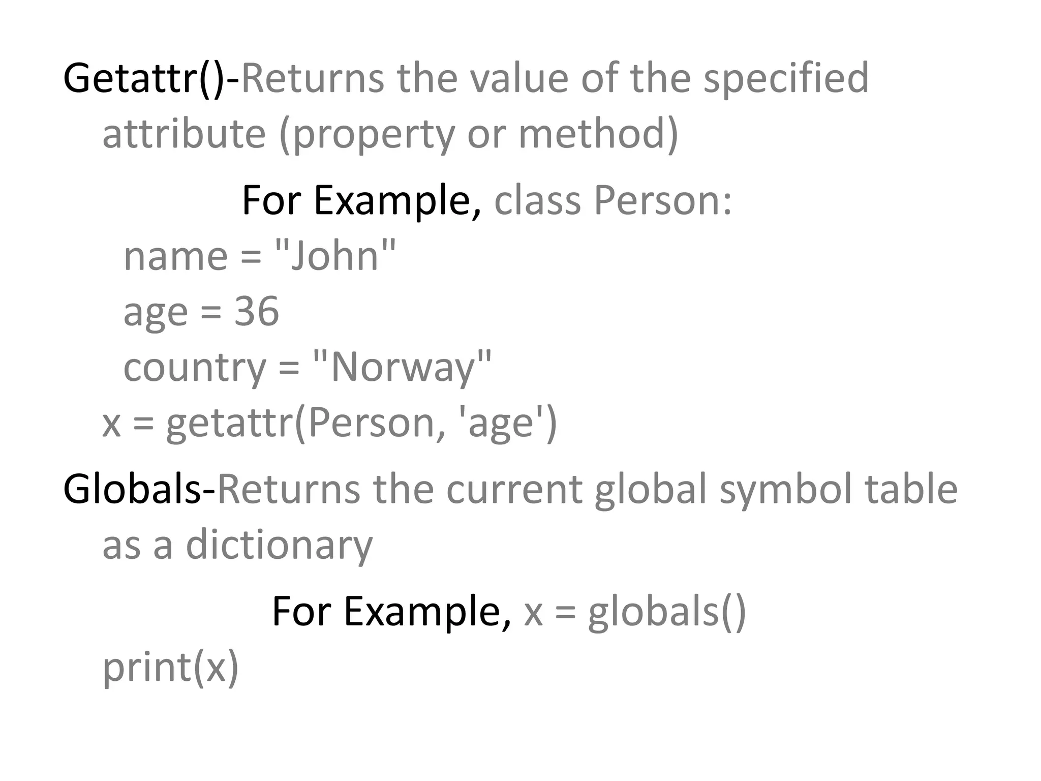 Python built in functions | PPTX image.