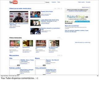 segunda-feira, 24 de maio de 2010    46

You Tube dispensa comentários. :-)
 