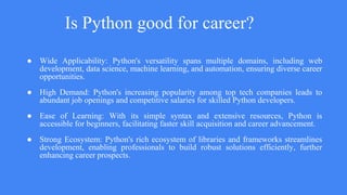 Python Certification Course In Bangalore | PPT