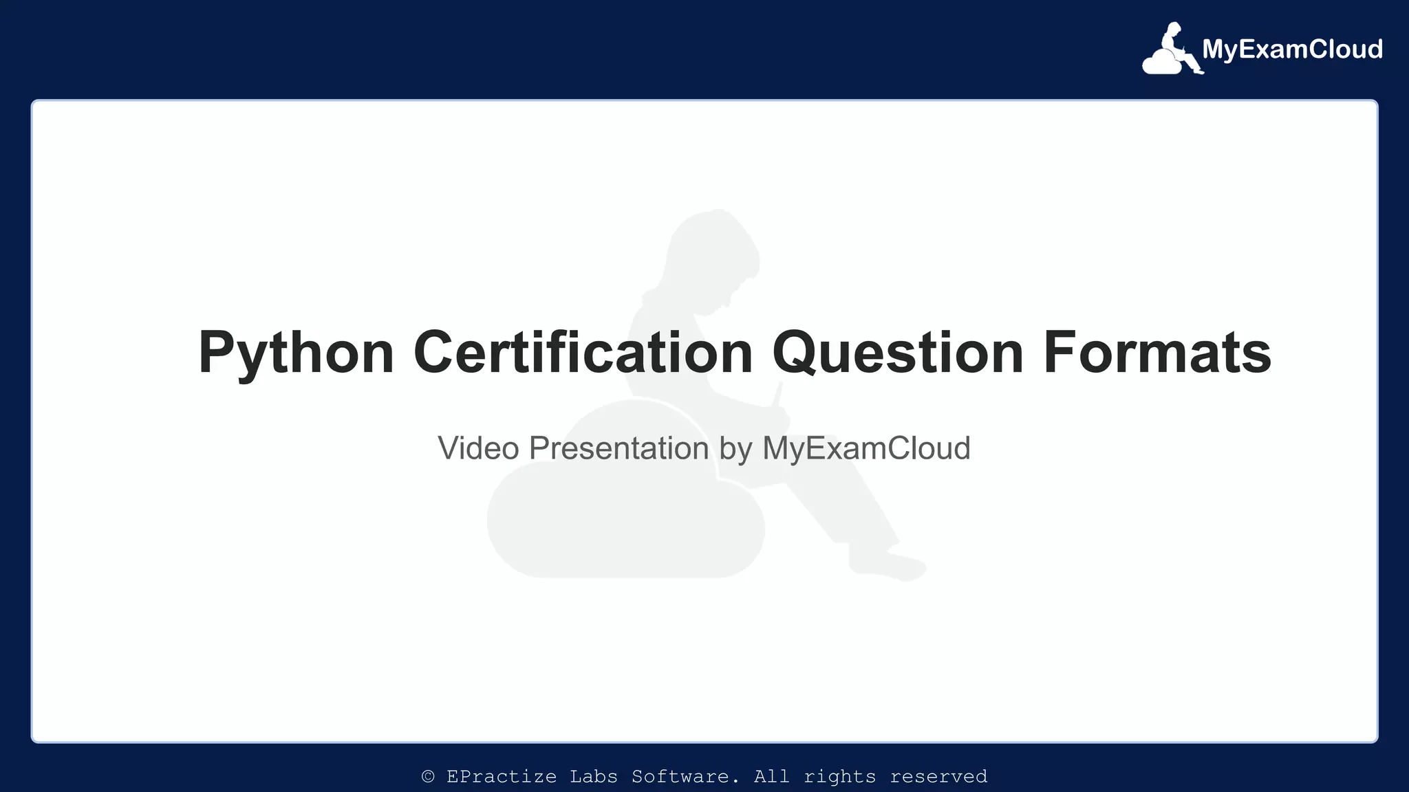 Python Certification Question Formats | PPT