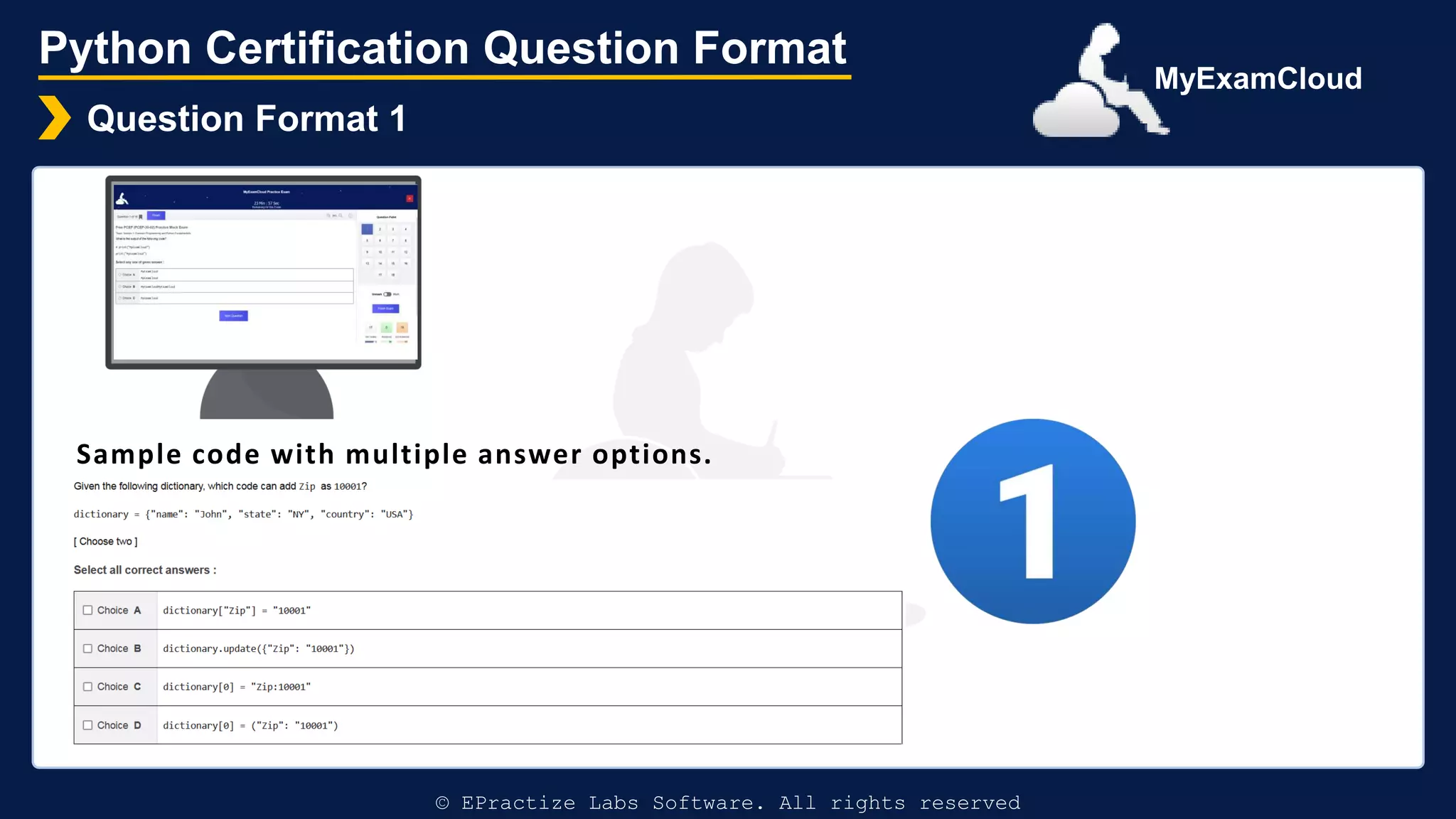 Python Certification Question Formats | PPT
