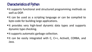 python ppt database and its some basic information | PDF