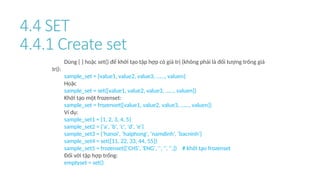 python chap 4 data structure for beginners | PPTX