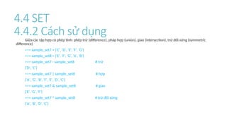 python chap 4 data structure for beginners | PPTX