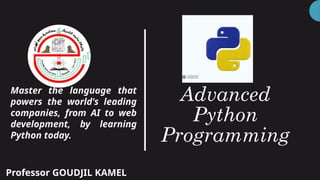 Chapter 3 of python course : Data structures | PPTX
