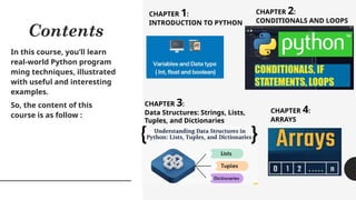 Chapter 3 of python course : Data structures | PPTX