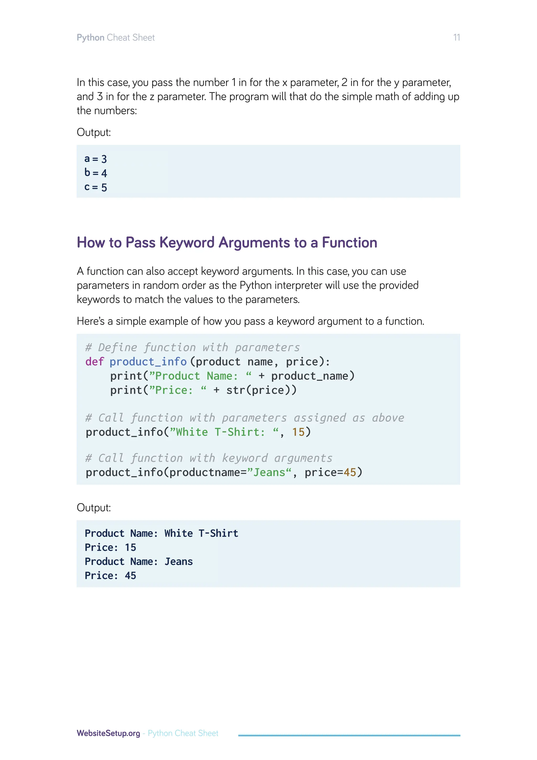 Introduction to python cheat sheet for all | PDF