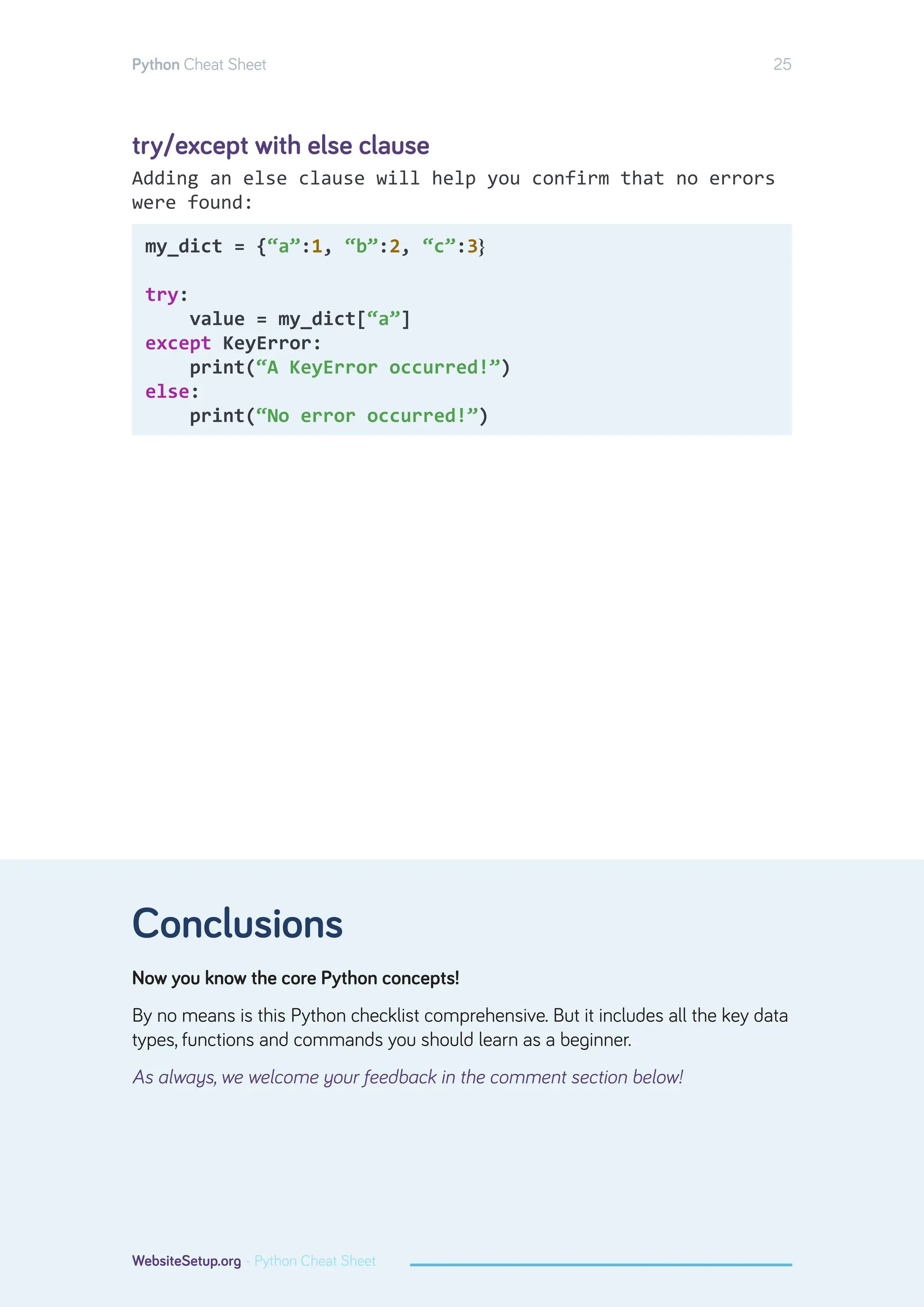 Introduction to python cheat sheet for all | PDF