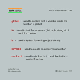 Python cheatsheet Indian Servers | PDF