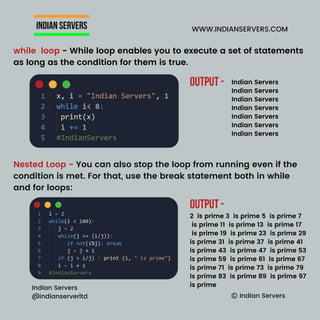 Python cheatsheet Indian Servers | PDF