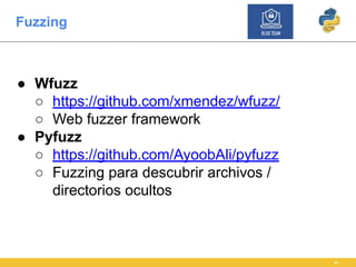 Python para equipos de ciberseguridad | PDF