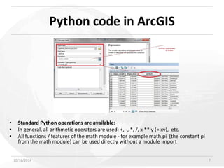 Leveraging Python Scripting for Advanced Field Calculations in ArcGIS | PDF