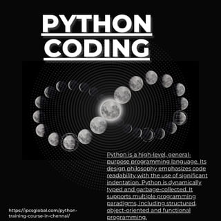 python coding training in Chennai | PDF | Programming Languages | Computing