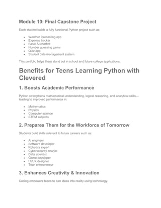 Python Coding Training Online for Teens — Python for High School ...