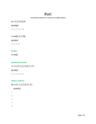 Python collections | PDF
