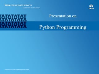 Intro to Python Programming Language | PPT