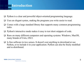Intro to Python Programming Language | PPT