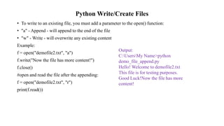 Python Basics by Akanksha Bali | PPTX