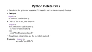 Python Basics by Akanksha Bali | PPTX