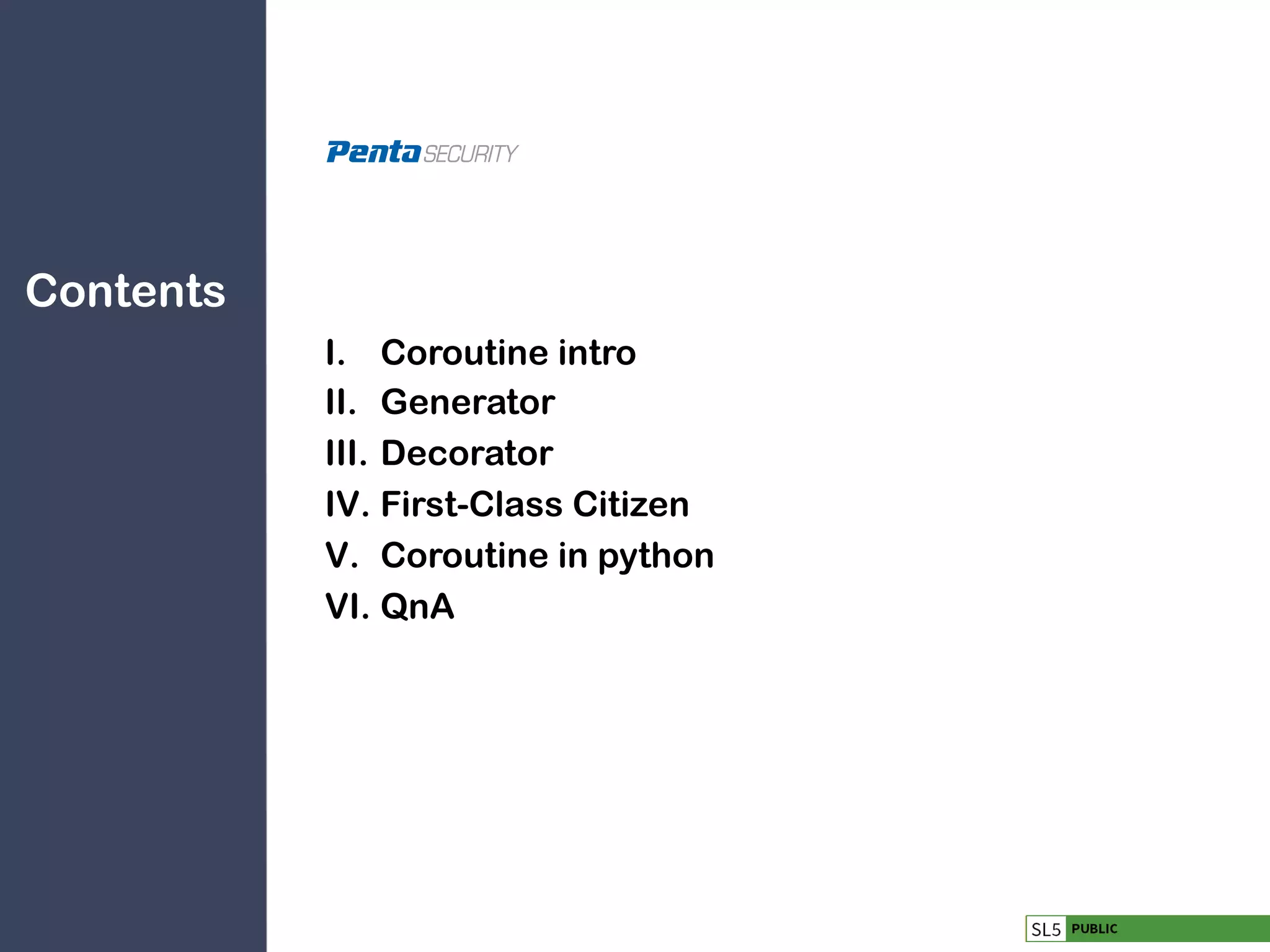 Python coroutine | PPT