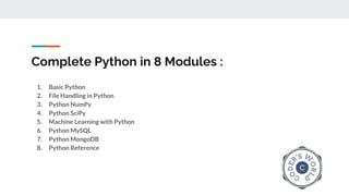 LEARN PYTHON COMPLETE COURSE FOR FREE | PPT