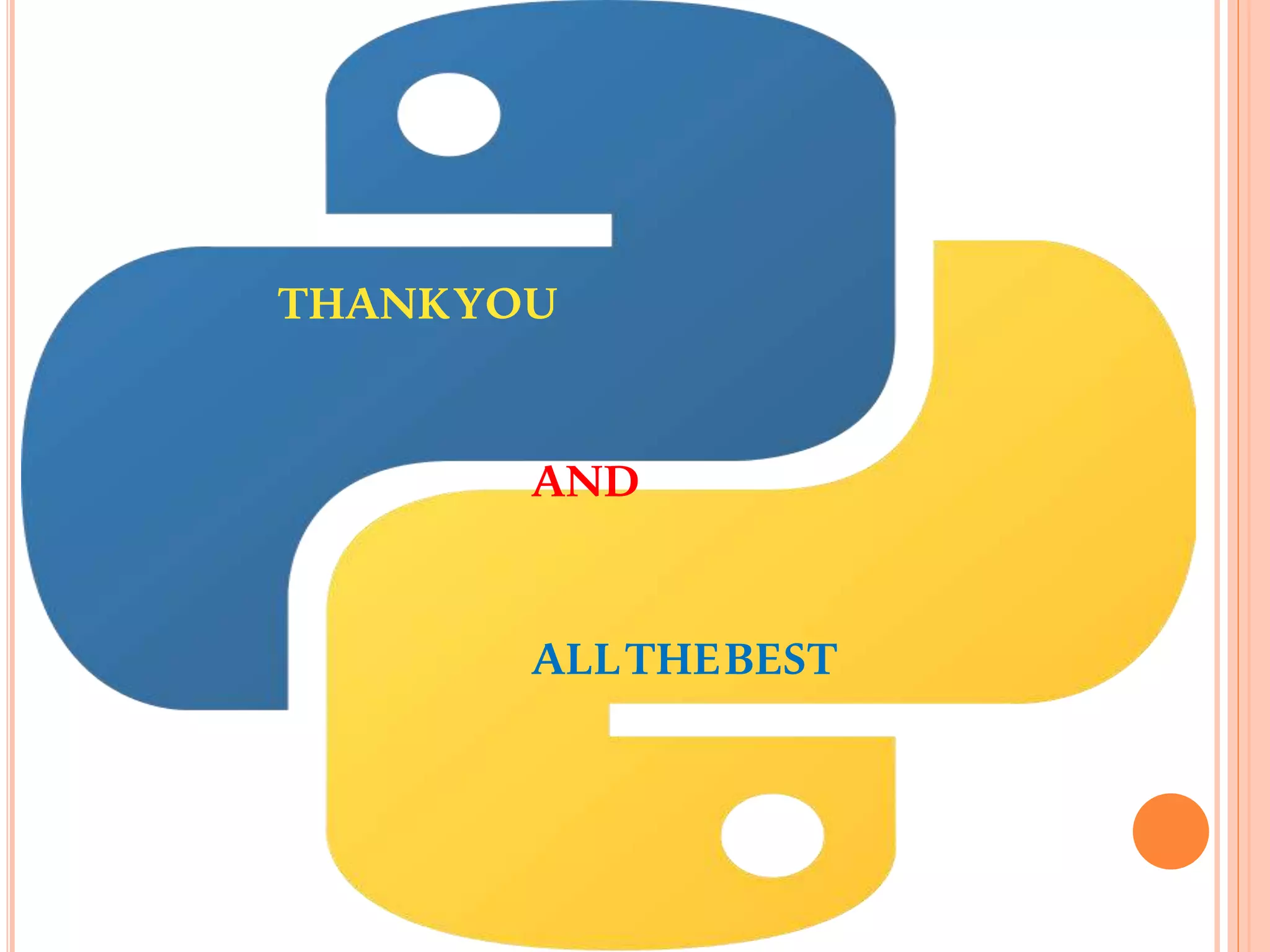 THANKYOU
AND
ALLTHEBEST
 