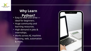 Python Made Simple: Your First Step into Coding | PPTX