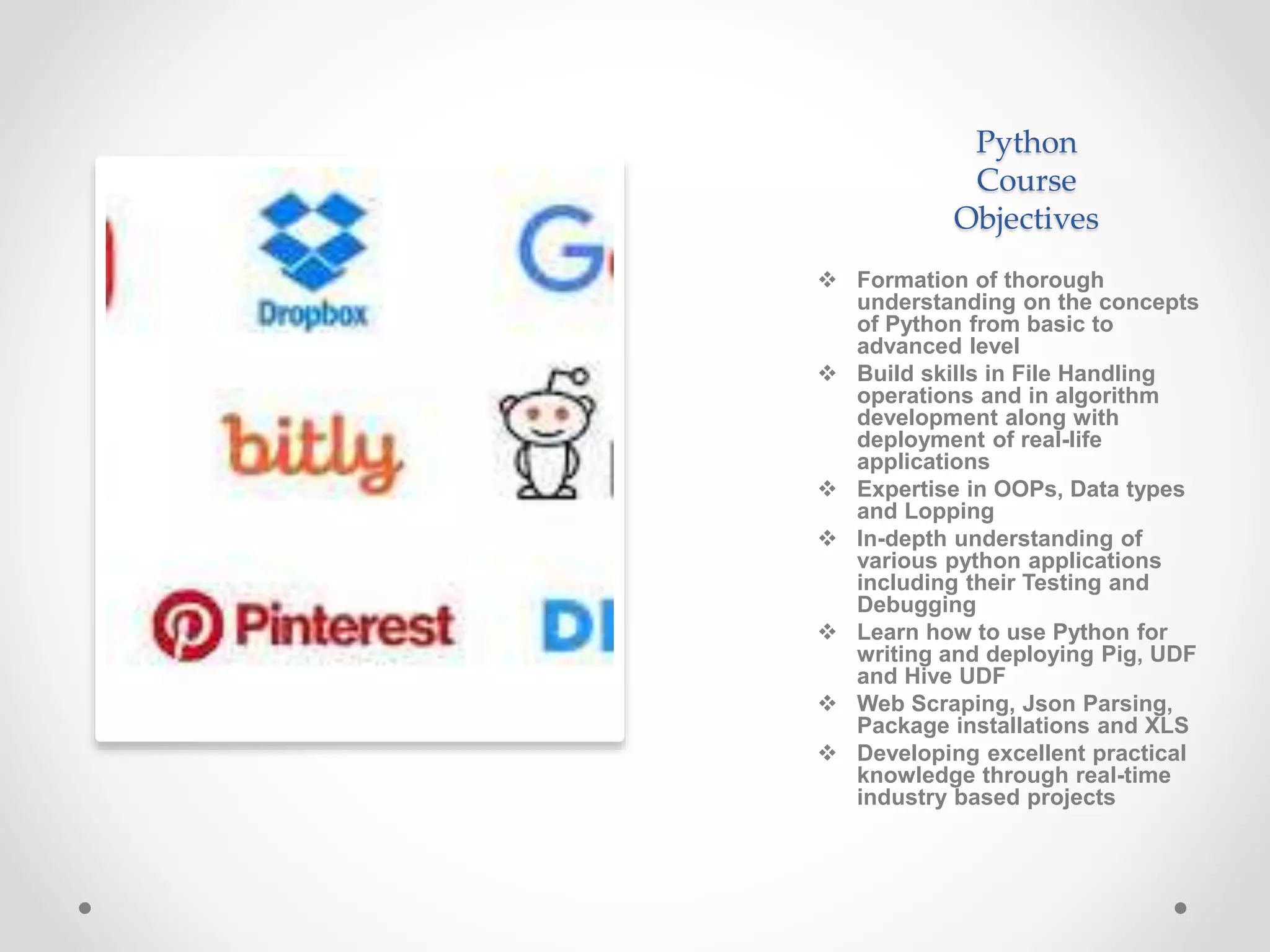 Python course hyderabad 14 | PPT