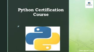 Python course ppt