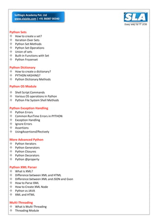 Python course syllabus | PDF | Free Download