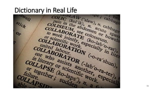 Dictionary in Real Life
56
 