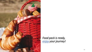 64
Food pack is ready,
enjoy your journey!
 