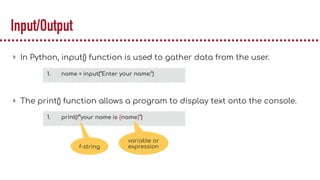 Python Programming - Basic Parts | PPT