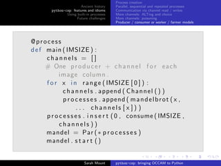 Process creation
                         Ancient history    Parallel, sequential and repeated processes
         python-c...