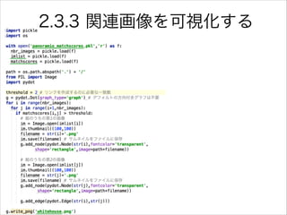 2.3.3 関連画像を可視化する
 