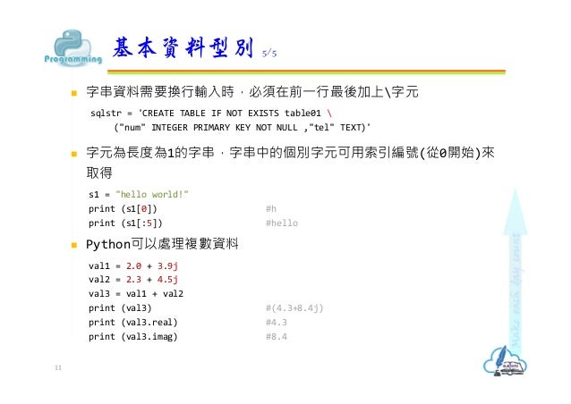 Python變數與資料運算