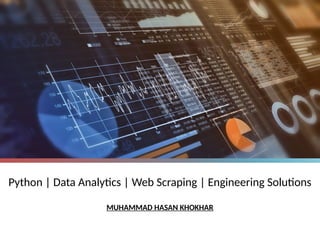 Python Data Analytics & Web Scraping Portfolio | Engineering Data ...