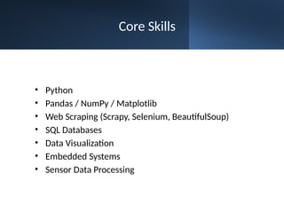 Python Data Analytics & Web Scraping Portfolio | Engineering Data ...