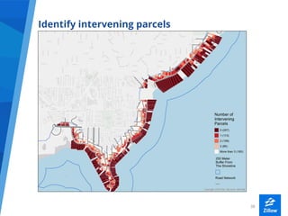 3838
Identify intervening parcels
 
