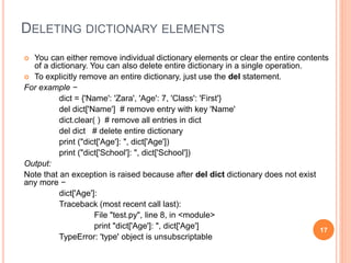 Python data structures | PPT