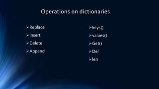 Python data structures (Lists and tuples) presentation | PPT
