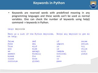 Python Data types like mutable and immutable | PPTX
