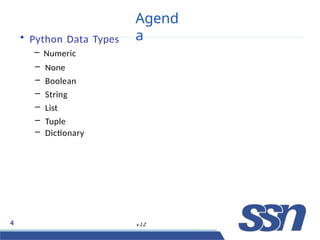 Introduction ,numeric Data types,python Data types.pptx