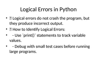 Introduction to Python_Debugging_Errors.pptx