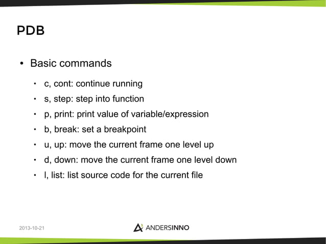 Python debugging techniques | PDF