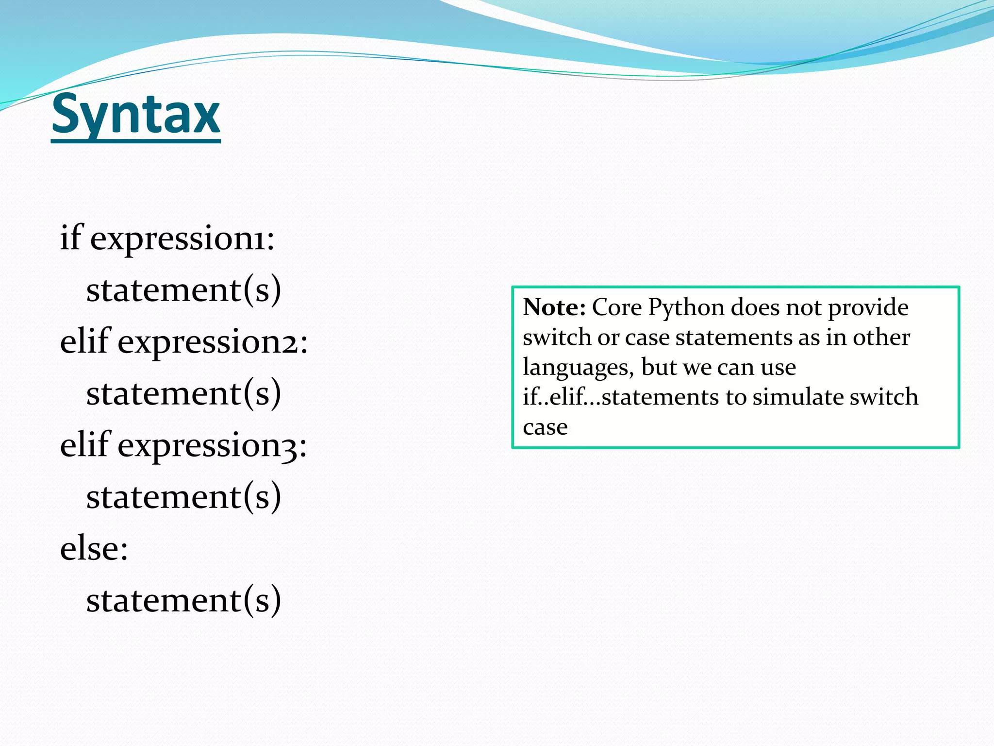 Python decision making part4 | PPTX | Programming Languages | Computing