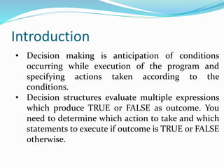 Python decision making part4 | PPTX | Programming Languages | Computing