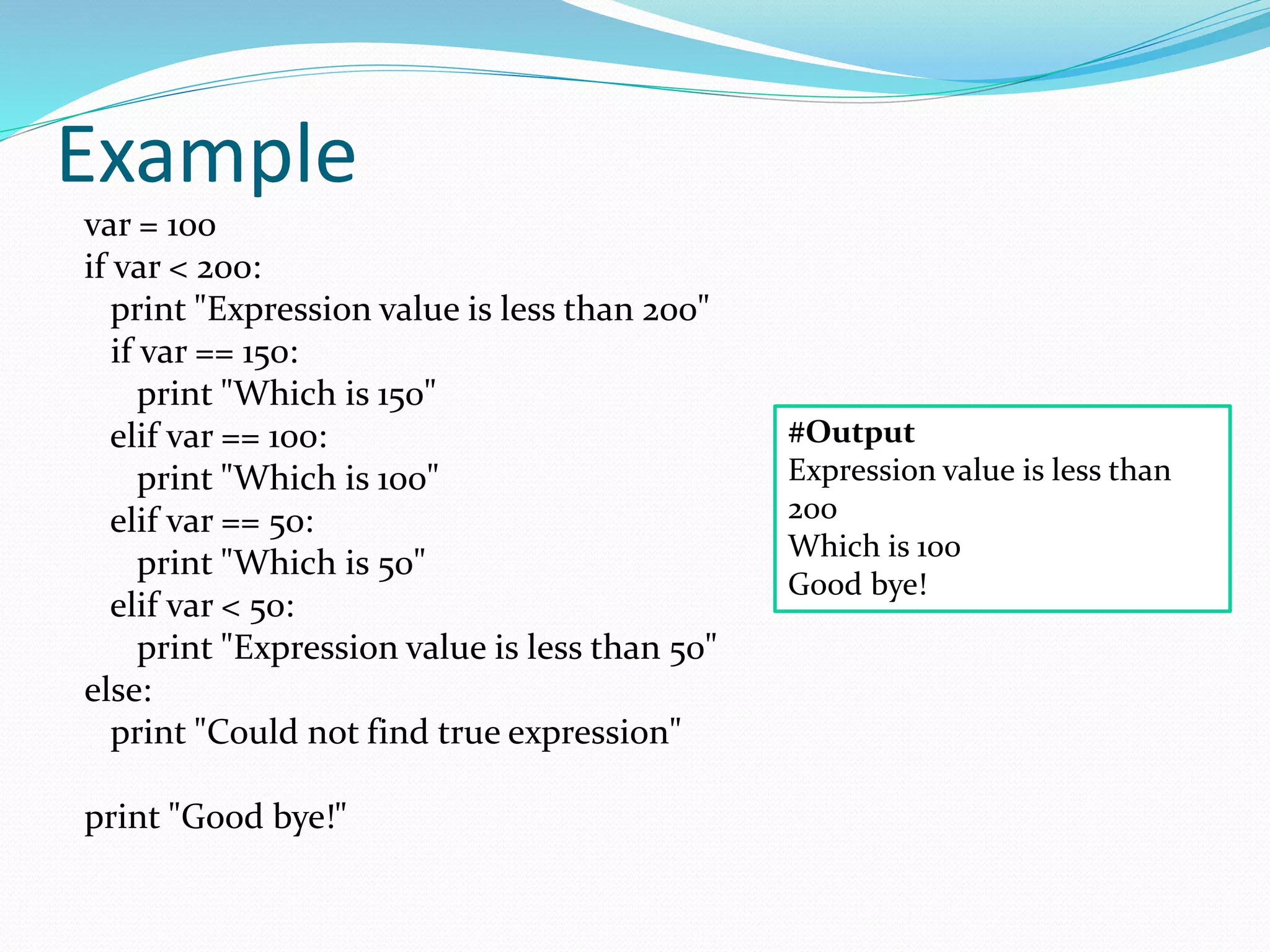 Python decision making part5 | PPT